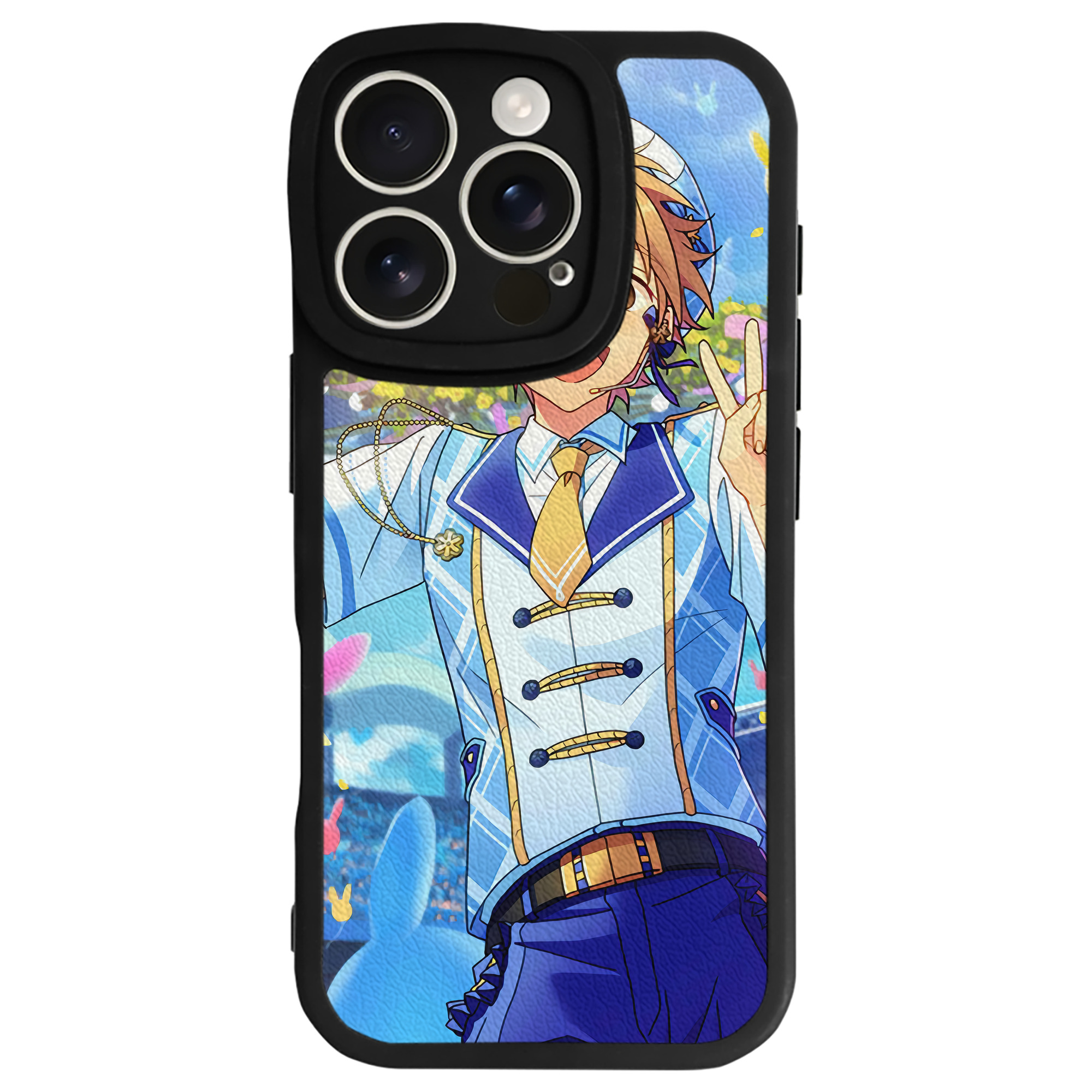 （画像用） あんさんぶるスターズ! Ensemble Stars 【iPhone 16シリーズ対応】シリコンスマホケース（レザー調） 材質：シリコン